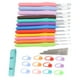 thumbnail image 4 of Juego de agujas de tejer bolsa de almacenamiento portátil con diseño ergonómico de plástico de aluminio ganchos de ganchillo para mantas y toallas Octpeak Otros, 4 of 8