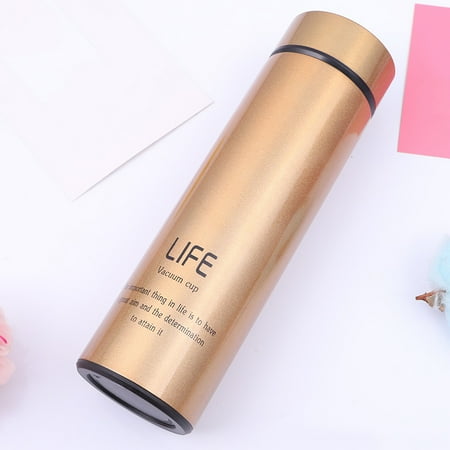 

Jbhelth 304 Stainless Steel Double-layer Vacuum Cup Straight Type Business Insulated Water Bottle 500ml New