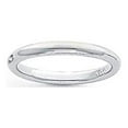 thumbnail image 6 of Platinum 3mm Half-Round Comfort Fit Lightweight Band Ring Size 7, 6 of 6