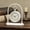 White, variant on MODE HOME Vintage Metal Table Clock, Farmhouse Table Clock, Small Black Silent Non-Ticking Battery Operated Desk and Shelf Clocks for Home Kitchen Living Room Bedroom Decor