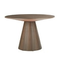 thumbnail image 2 of Kevinplus 47.24'' Round Modern Style MDF Wood Dining Table in Walnut Suitable for Kitchen, Living Room, Cafe, Milk Tea Shop, 2 of 9