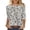Multicolor-Shirts, variant on Jsaierl 3/4 Length Sleeve Womens Tops Summer Round Neck Shirts Cute Floral Petite Blouses Workout Elegant T-shirts Top S-2XL