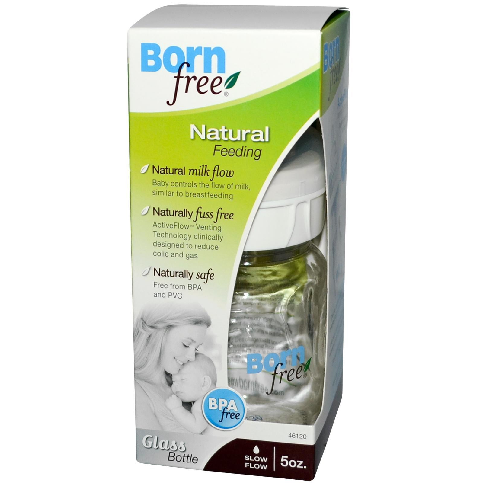 born free natural feeding glass bottle