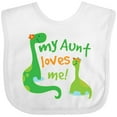 thumbnail image 3 of Inktastic My Aunt Loves Me Nephew Boys Baby Bib, 3 of 4