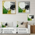 thumbnail image 4 of DESIGN ART Designart "Green And Black Geometric Enchantment Ii" Abstract Marble Canvas Print 16 in. wide x 16 in. high, 4 of 5