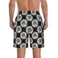 thumbnail image 3 of Naloa White Sunflowers Men's Beach Shorts, Surfing shorts, Swim trunks, Quick Dry Swim Trunks for Surfing Beach Fun - X-Large, 3 of 9