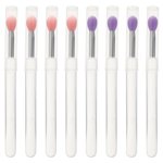 MasteelfCA 8pcs Silicone Makeup Applicators Eyeshadow Lipstick Make Up with Lid