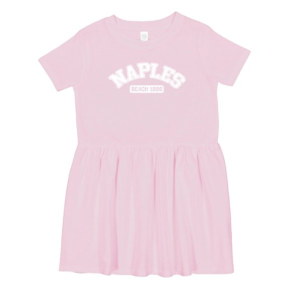 Inktastic Naples Beach 1886 Girls Toddler Dress