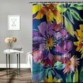 thumbnail image 2 of Shiartex Watercolor Sunflowers Shower Curtain Sets,Yellow Flowers Bathroom Curtains,Modern Minimalist White Bath Curtain,Waterproof Fabric with White, 2 of 7