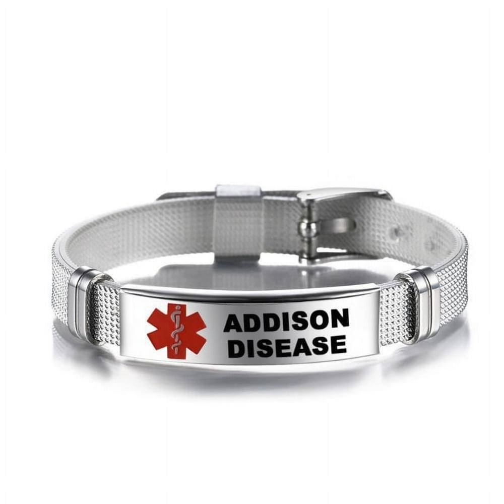 HAOAN Adjustable Wristband Emergency Medical Bracelets Medical Alert IDs Bracelet
