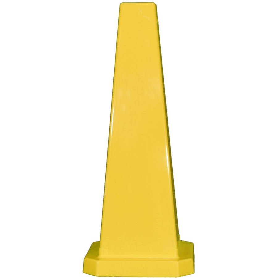 25 Yellow Cortina Safety Products 03-600-12 Lamba Cones Pack of 5 Plain