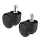 thumbnail image 1 of Ruedas rueda de repuesto Deslizamiento de plástico negro Silla, 1 of 2