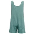 thumbnail image 4 of Women Summer Loose Button Pocket Jumpsuit Spaghetti Strap Short Pant Rompers Bib Pants Overalls Plua Size, 4 of 4