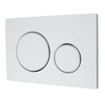 thumbnail image 3 of MYG pour Geberit Sigma20 Assiette Double Chasse Chromée Noir Blanc, 3 of 5