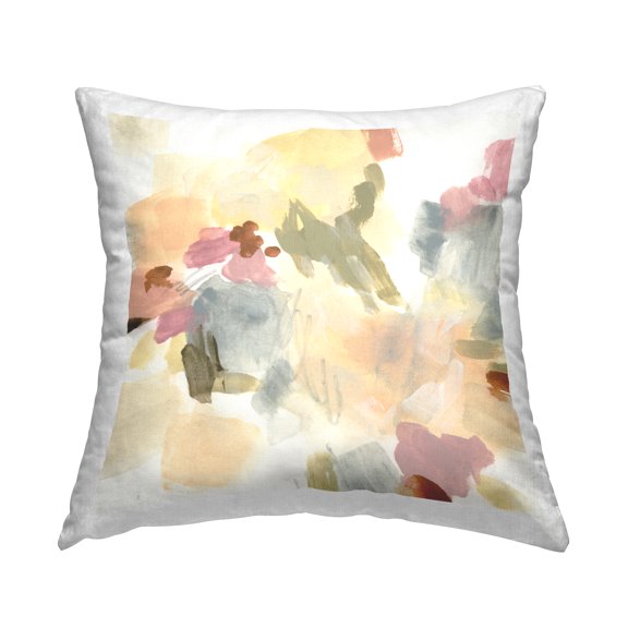 Stupell Industries Streaked Restless Abstraction Decorative Printed Throw Pillow Design by June Erica Vess .