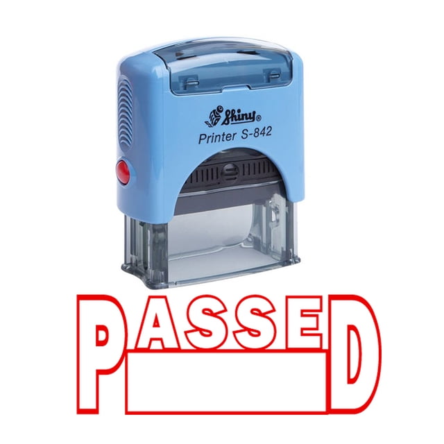 PASSED Self Inking Rubber Stamp Custom Shiny Office Stationary Stamp