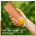 thumbnail image 5 of 18oz Mason Drinking Glass Bottles with Sleeves Set of 6, 5 of 9