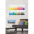 thumbnail image 2 of Bold Color - Watercolor Swatches Wall Poster, 22.375" x 34", Framed, 2 of 2