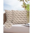 thumbnail image 6 of Pack of 2 Outdoor Pillow Covers, Abstract Spring Pink Floral Butterfly Flowers and Leaf Waterproof Square Throw Pillowcase Cushion Decorative Pillow Covers for Couch Patio Tent, 16x16 in, 6 of 6