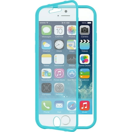 Rubberized Blue Snap - iPhone 6S case, iPhone 6 Case, by Insten Wrap Up Rubberized Hard Snap-in Case Cover w/Screen Protector For Apple iPhone 6