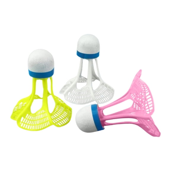 QccHieUs 3 Pieces Windproof Badminton Badminton Shuttlecocks Training Stable Shuttles for