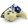 thumbnail image 2 of Polish Pottery 3¼-inch Cat Figurine (Passion Poppy Theme) Signature UNIKAT Hand Painted in Boleslawiec, Poland + Certificate of Authenticity, 2 of 6