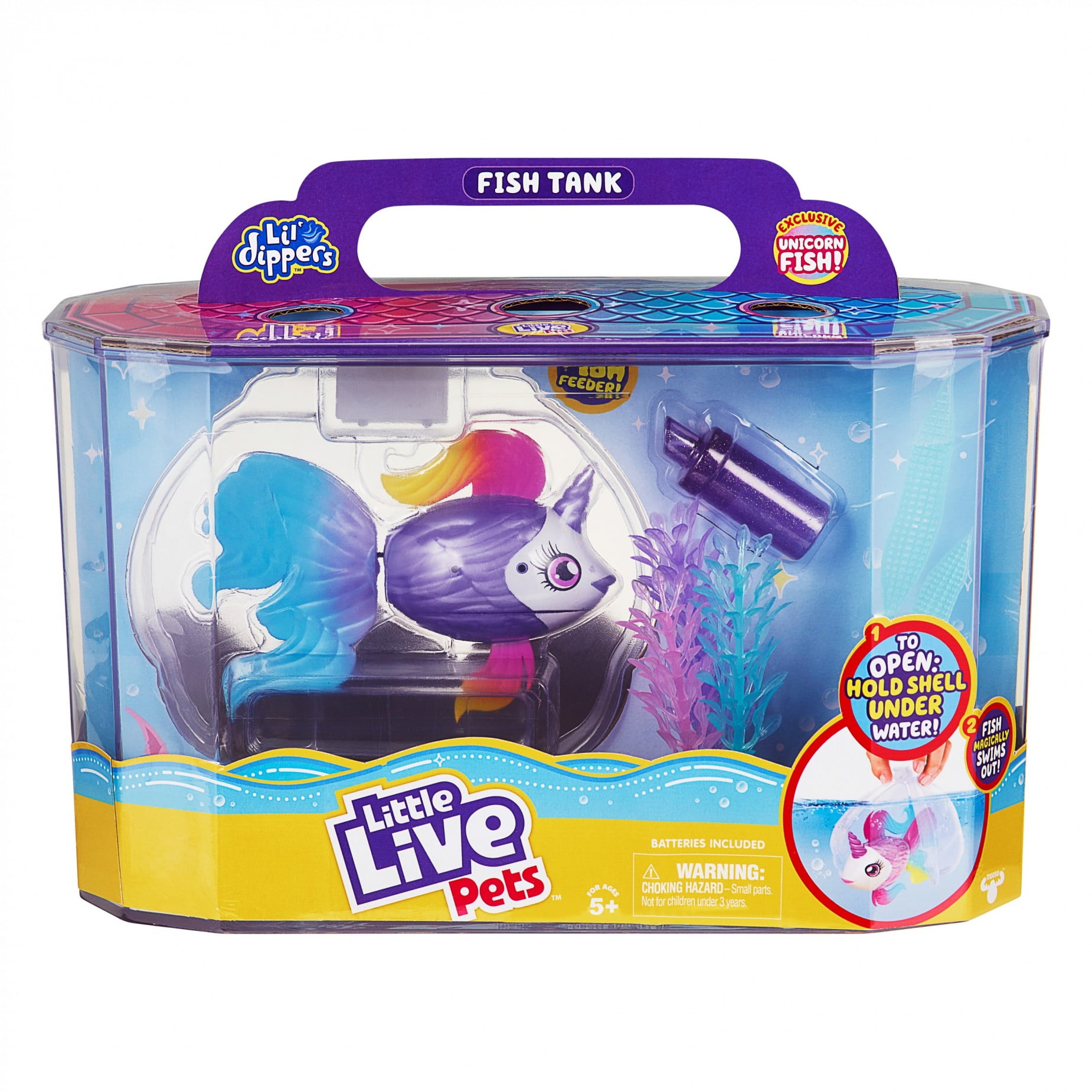 Little Live Pets - Little Live Pets Lil' Dippers Playset - Water Activated Unboxing - Unicornsea