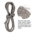 thumbnail image 3 of Uxcell 4 piezas de cordones de strass de 47" de longitud, cordones de cristal brillantes para pantalones deportivos, pantalones cortos y zapatillas, gris transparente, 3 of 6