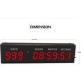 thumbnail image 3 of Btbsign LED Countdown Clock Safety Event Timer with Remote and Buttons for 1.8'' 9 Digits, 3 of 5