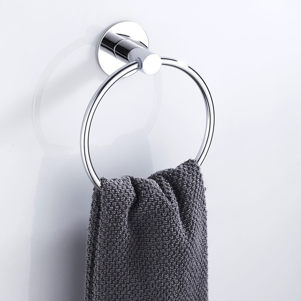 Hand Towel Holder Hand Towel Ring Self Adhesive Bathroom Kitchen Towel –  pocoro