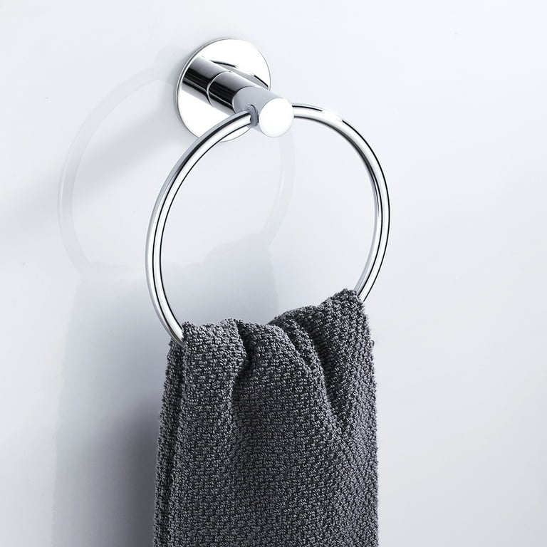 NearMoon Self Adhesive Hand Towel Holder/Towel Ring, Stainless Steel Hand  Towel Bar Rustproof Stick on Wall-Towel Rack for Bathroom/Kitchen, Adhesive  and Wall M… in 2023