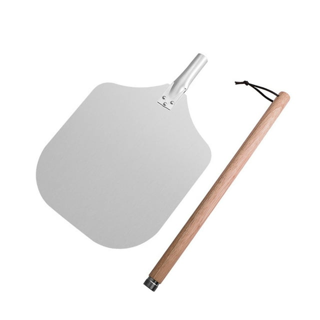 Pizza Peel Almacenamiento fácil para queso, pan, frutas, verduras portátiles versátil Uso de ahorro de ahorro Pizza Pizza Piceta de madera Mango de 52.5 cm con caja