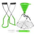 thumbnail image 1 of 4pcs Jam Making Tools Includes Jar Canning Kit Canning Lifter Canning Funnel Canning Rack with Handles Sponge Brush for Home Kitchen Dessert Shop, 1 of 8
