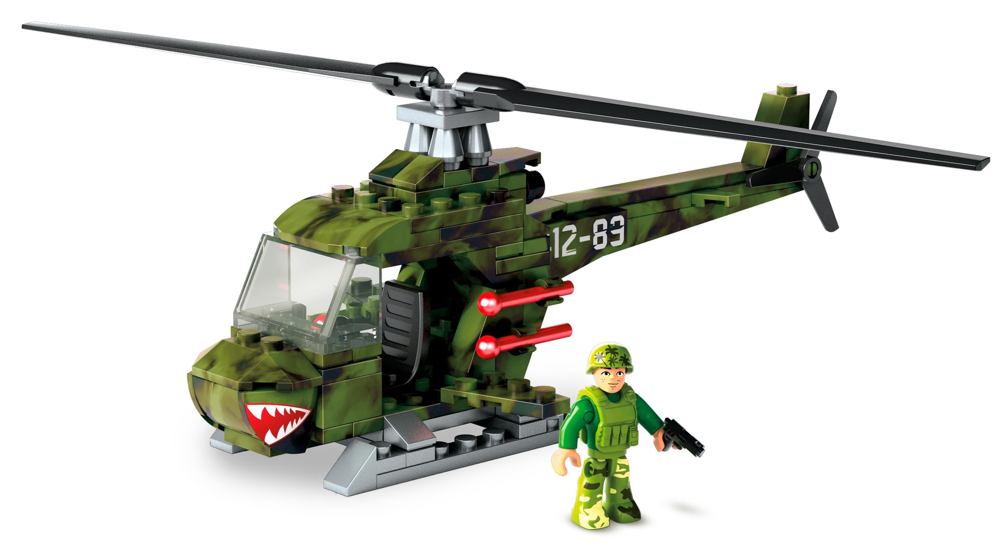 Mega Construx Copter Rescue Construction Set, 118 Pieces, Spinning