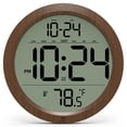 thumbnail image 1 of Reloj de pared digital XUANZIT con fecha, temperatura y horario de verano automático, 1 of 8