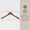 thumbnail image 6 of REGALWOVEN 2 Pcs Wood Hangers, Durable 360-degree Space Saving Clothes Hangers for Clothing, Pants, Skirts, and Shirts Light Brown, 6 of 6
