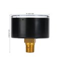 thumbnail image 4 of Fafeicy Mechanical Pressure Gauge, For Air Oil Water 1/8inch BSPT Back Connection Approx 60g, 4 of 8