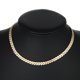 thumbnail image 3 of Gargantilla de moda delicada de 2 piezas con cadena de oro en espiga, joyería bohemia para mujeres y niñas ER, 3 of 5