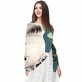 thumbnail image 5 of Koala Elegant Chiffon Silk Scarf - Lightweight & Translucent 180x73cm Women's Wrap, 5 of 6