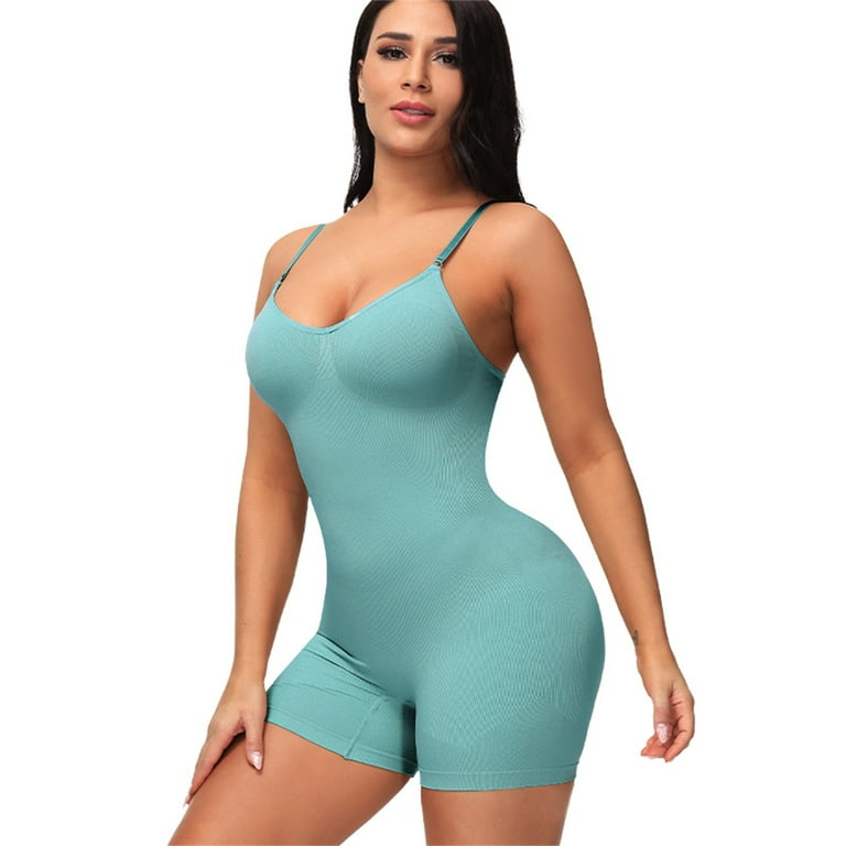 Strapless Shapewear For Women Tummy Control Waist Tights Slim One-Piece  Belly Bra Body Shapers Green M 