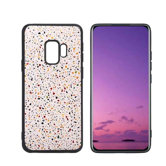 Compatible with Samsung Galaxy S9 Phone Case, Terrazzo Case Silicone Protective for Teen Girl Boy Case for Samsung Galaxy S9