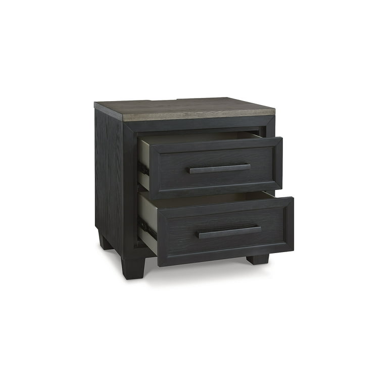 Foyland Nightstand - Black/Brown Foyland Nightstand - Black/Brown