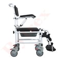 thumbnail image 2 of Chaise de Chevet de Douche en Fauteuil Roulant à Hauteur Réglable et Repose-Pieds Relevable,, 2 of 8