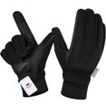 thumbnail image 1 of Guantes de invierno MOREOK Thinsulate con pantalla táctil, negros, talla L, 1 of 6