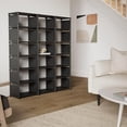 thumbnail image 3 of Bookcase 18-Cube Extra Large Book Shelf DIY Cube Storage Organizer for Bedroom Living Room Home Office - Black, 3 of 7