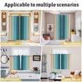 thumbnail image 5 of Turquoise Yellow Ombre Kitchen Curtains Window Panels, Farmhouse Modern Gradient Art Insulated Window Treatment Curtain, Grommet Curtains for Bedroom/Living Room/Bathroom, 2 Piece 42"Wx45"L, 5 of 8