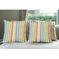 thumbnail image 6 of Ambesonne Colorful Throw Pillow Cover 4 Pack, Pastel Summer Funky, 16", Multicolor, 6 of 7