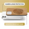 thumbnail image 6 of Case Yard Wooden Case Outside Soft TPU Silicone, Slim Fit Shockproof Wood Protective Phone Cover for Girls Boys Men and Women, Supports Wireless Charging Finger Print Design case for iPhone-11, 6 of 7