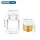 thumbnail image 2 of Frascos Mini de Vidrio Borosilicato Uxcell 0.8 x 0.6'' con Tapa de Tornillo de Aluminio 1 mL 20 Pcs Dorado, 2 of 6
