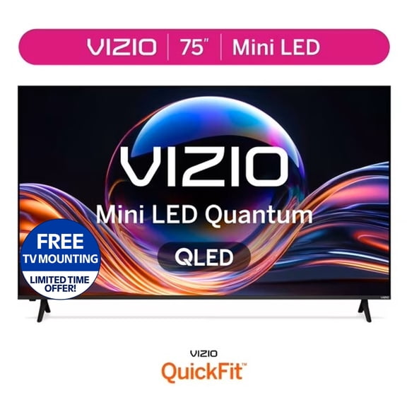 VIZIO 75" Mini LED Quantum 4K QLED HDR Smart TV (NEW 2026) VQM75C-10